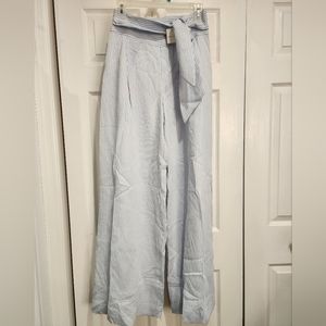 NWT! Women's Club Monaco Braynna Blue Striped Wide-leg Pants Size 0
